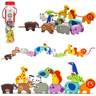 NITOVANIE MONTESSORI BLOKOV DREVENÉ ZOO WOOPIE NITOVANIE MONTESSORI BLOKOV DREVENÉ ZOO WOOPIE