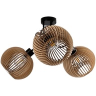 LOFT 3XE27 DREVENÝ LED závesný luster LOFT 3XE27 DREVENÝ LED závesný luster