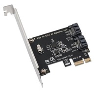 Adaptér radiča PCI-E karta 1x na 2x SATA 3