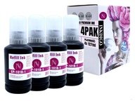 4x čierny atrament 101 pre tlačiareň EPSON L4160 L4260 4x čierny atrament 101 pre tlačiareň EPSON L4160 L4260