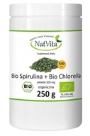 Natvita Spirulina Chlorella BIO Tablety 500 ks
