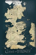 Hra o tróny Mapa kráľovstiev - plagát 61x91,5 cm