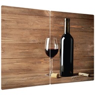 Sklenená doska na krájanie WINE WOOD 2x 52x30 cm Sklenená doska na krájanie WINE WOOD 2x 52x30 cm