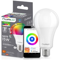E27 LED ŽIAROVKA 15W RGB CCT + BIELA WIFI TUYA SMART SMART APLIKÁCIA E27 LED ŽIAROVKA 15W RGB CCT + BIELA WIFI TUYA SMART SMART APLIKÁCIA