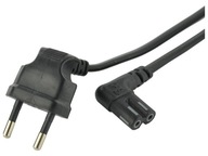 LCD RTV napájací kábel domácich spotrebičov, osem C7, lomený, 2 m LCD RTV napájací kábel domácich spotrebičov, osem C7, lomený, 2 m