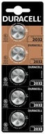 Duracell ploché batérie 3V CR2032 5 kusov LITHIUM Duracell ploché batérie 3V CR2032 5 kusov LITHIUM