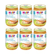 HiPP BIO Mladá zelenina. s ryžou a teľacím mäsom 6x220g HiPP BIO Mladá zelenina. s ryžou a teľacím mäsom 6x220g