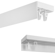 Záclonová tyč 2 Stropná lišta PVC II 250 sady + kryt