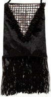 Čierna retro kabelka Lady 20's Charleston Flapper Sequins Carnival Prom Čierna retro kabelka Lady 20's Charleston Flapper Sequins Carnival Prom