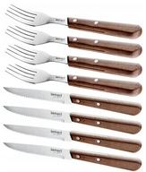 Steakový príbor Sada nožov vidličky Lamart 8 ks