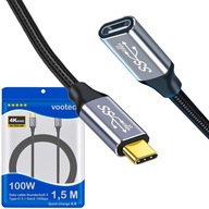 Vootec USB-C Thunderbolt 3 10Gbps 100W predlžovací kábel Vootec USB-C Thunderbolt 3 10Gbps 100W predlžovací kábel