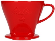 Porcelánový kávový filter Melitta 1x4 - červený