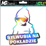 Nálepka na okno SILVUSIA ON BOARD HOLOGRAM Nálepka na okno SILVUSIA ON BOARD HOLOGRAM