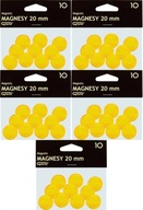 Veľké magnety 20mm 10ks žlté x5 Veľké magnety 20mm 10ks žlté x5