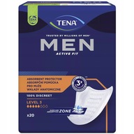 TENA Pánske urologické vložky MEN ACTIVE LEVEL 3 20 kusov TENA Pánske urologické vložky MEN ACTIVE LEVEL 3 20 kusov
