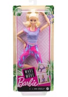 Bábika Barbie vyrobená na pohyb Yoga Gymnast GXF04