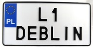 Poľská platňa pre USA licenčný rám 300x150 Poľská platňa pre USA licenčný rám 300x150