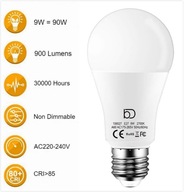 E27 LED žiarovky 900lm 9W 4500K 6ks