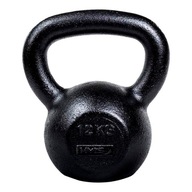 Kettlebell 12kg liatinové závažie, kotlíková lopta HMS