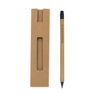 Bambusová ceruzka s dlhou životnosťou s gumou Drevená ECO bez hobľovania + gravírovania