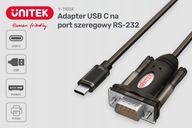 ADAPTÉROVÝ KÁBEL UNITEK Y-1105K USB-C na COM RS232 ADAPTÉROVÝ KÁBEL UNITEK Y-1105K USB-C na COM RS232