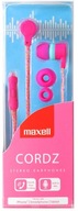 Maxell CORDZ PINK slúchadlá do uší Pink s mikrofónom Maxell CORDZ PINK slúchadlá do uší Pink s mikrofónom