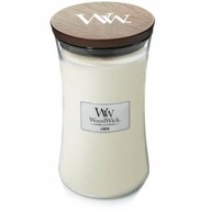 Woodwick veľká ľanová vonná sviečka na darček Woodwick veľká ľanová vonná sviečka na darček
