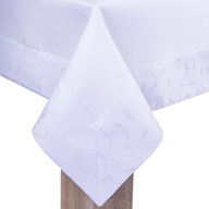 Dekoračný obrus AZALIA 400x140 nešpinivý biely