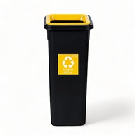 Nádoba na triedenie odpadu, 20 litrov, žltý plast Nádoba na triedenie odpadu, 20 litrov, žltý plast
