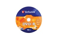 Disky Verbatim DVD-R 4,7 GB 16x 10 ks