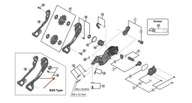 Vonkajšia klietka prehadzovačky Shimano XTR RD-M9000 SGS