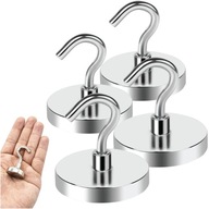 Silný neodymový magnet s háčikom XXL držiak 32 mm x 45 mm 24 kg Silný neodymový magnet s háčikom XXL držiak 32 mm x 45 mm 24 kg