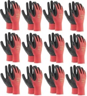 RED latexové pracovné rukavice 12 ks R - 9 L RED latexové pracovné rukavice 12 ks R - 9 L