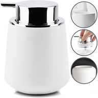 Dávkovač mydla Dávkovač tekutín Ceramic Stylish White Large 300 ml Dávkovač mydla Dávkovač tekutín Ceramic Stylish White Large 300 ml