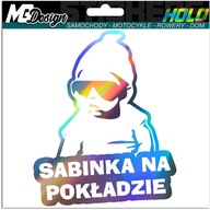 Nálepka na okno SABINKA ON BOARD HOLOGRAM Nálepka na okno SABINKA ON BOARD HOLOGRAM