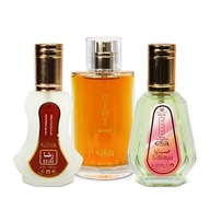 SET 3x ARABIC PERFUMED WATER EDP RASHA & SABAYA & CHOCO MUSK AL REHAB