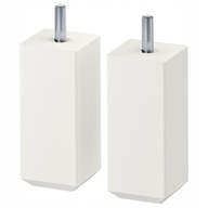 IKEA STUBBARP Noha, biele nábytkové nohy, 2 ks, 10 cm IKEA STUBBARP Noha, biele nábytkové nohy, 2 ks, 10 cm