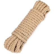 Prírodné jutové lano, plachtarska šnúra, 12mm, 50m Prírodné jutové lano, plachtarska šnúra, 12mm, 50m