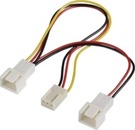 3-pin kábel - 2x 3-pin 12V 0,15m FAN splitter