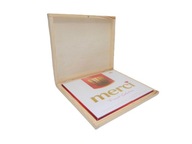 drevená krabička na dekupáž čokolády MERCI