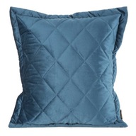 Elegantný prehoz na posteľ prešívaný diamantovým vzorom, námornícka modrá, 45X45 Elegantný prehoz na posteľ prešívaný diamantovým vzorom, námornícka modrá, 45X45