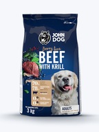 JOHN DOG FOOD HOVÄDZIE S KRYLOM STREDNÉ, VEĽKÉ 3kg