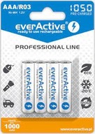 4 x R03/AAA everActive 1050 mAh Ni-MH batérie 4 x R03/AAA everActive 1050 mAh Ni-MH batérie