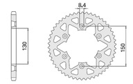 CHT ZADNÉ OZNAČENIE 270 52 YAMAHA YZ/YZF '99-'21 CHT ZADNÉ OZNAČENIE 270 52 YAMAHA YZ/YZF '99-'21