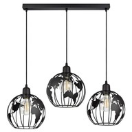 Globe Luster Závesná lampa Čierna Biela Sivá Globe Luster Závesná lampa Čierna Biela Sivá