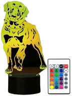 3D LED LAMP ROTTWEILER BERNARDYN BEAUCERON PES 3D LED LAMP ROTTWEILER BERNARDYN BEAUCERON PES