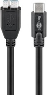 Kábel USB-C na Micro-B 3.0, čierny 0,6 m Kábel USB-C na Micro-B 3.0, čierny 0,6 m