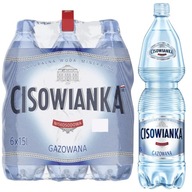 Nízkosodná sýtená voda Cisowianka 1,5l 6 kusov