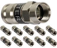 10 ks. MASTER F 113 Kompresná zátka RG-6 Konektor 10 ks. MASTER F 113 Kompresná zátka RG-6 Konektor