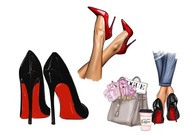 Sugar Print Woman High Heels Legs V3 Sugar Print Woman High Heels Legs V3